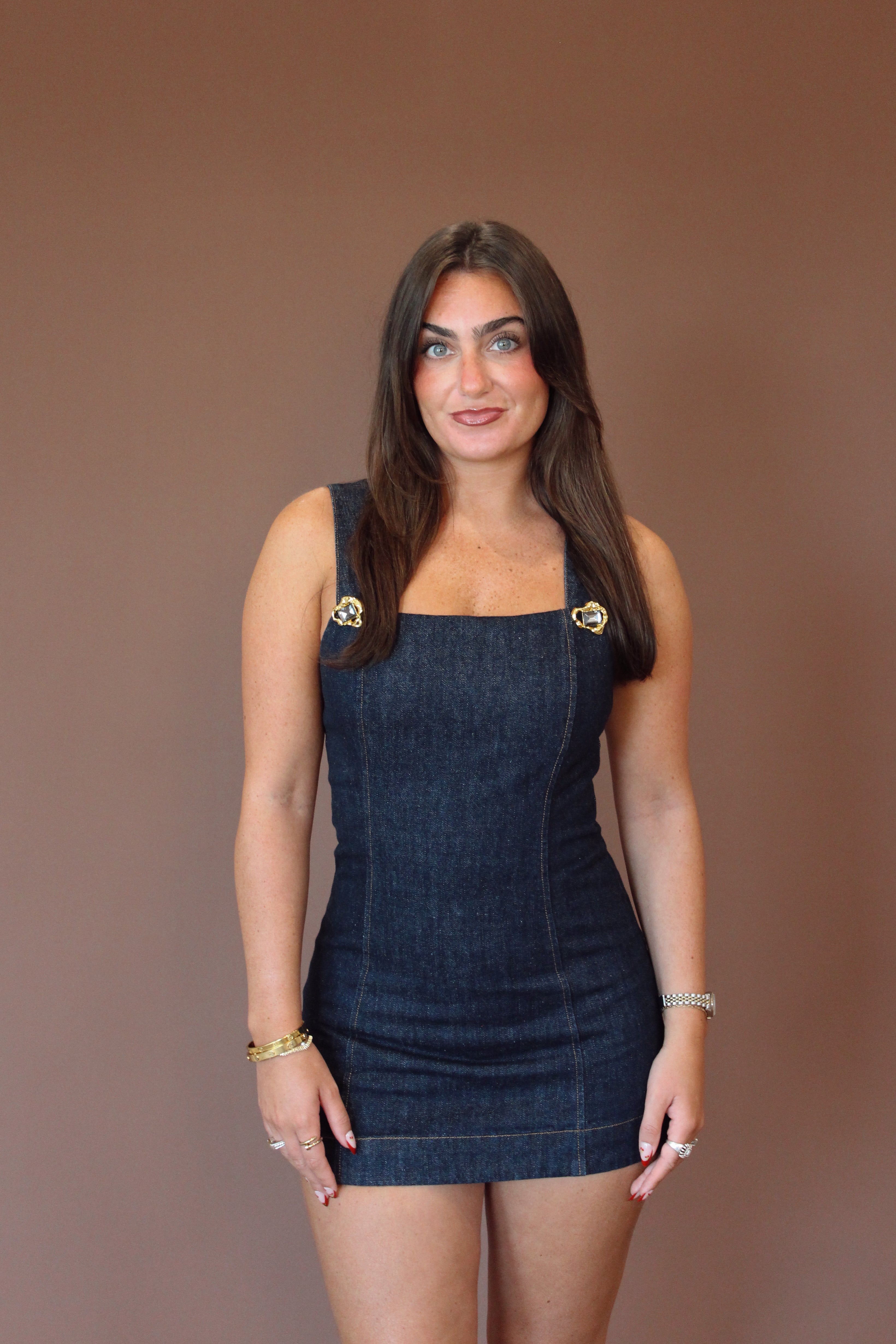 Caryl Denim Romper