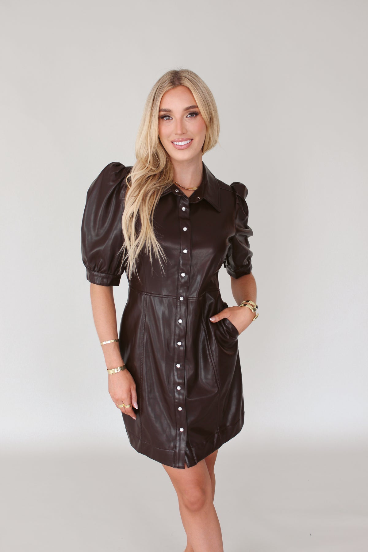 Rae Leather Dress