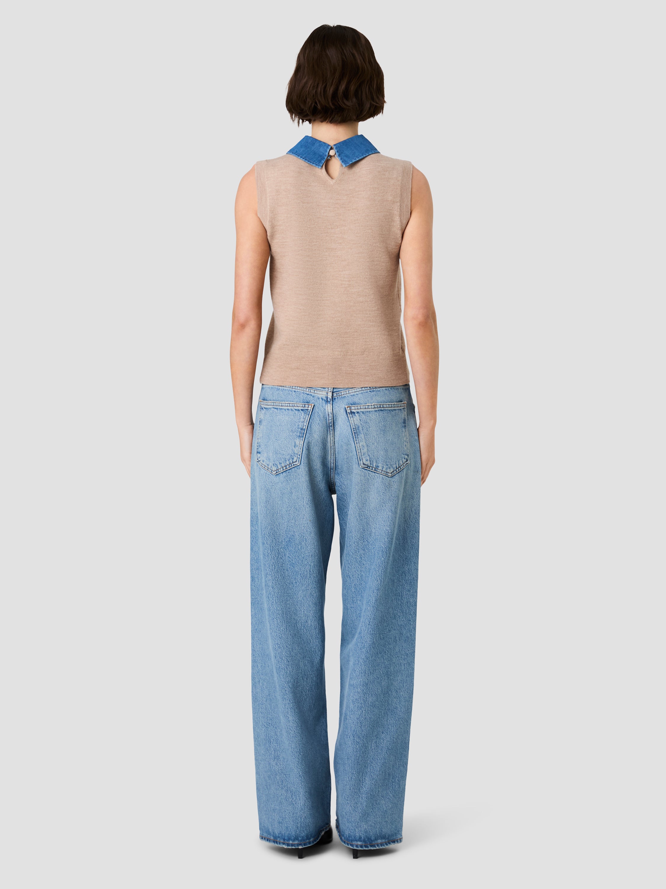 Babysoft Collared Knit Vest
