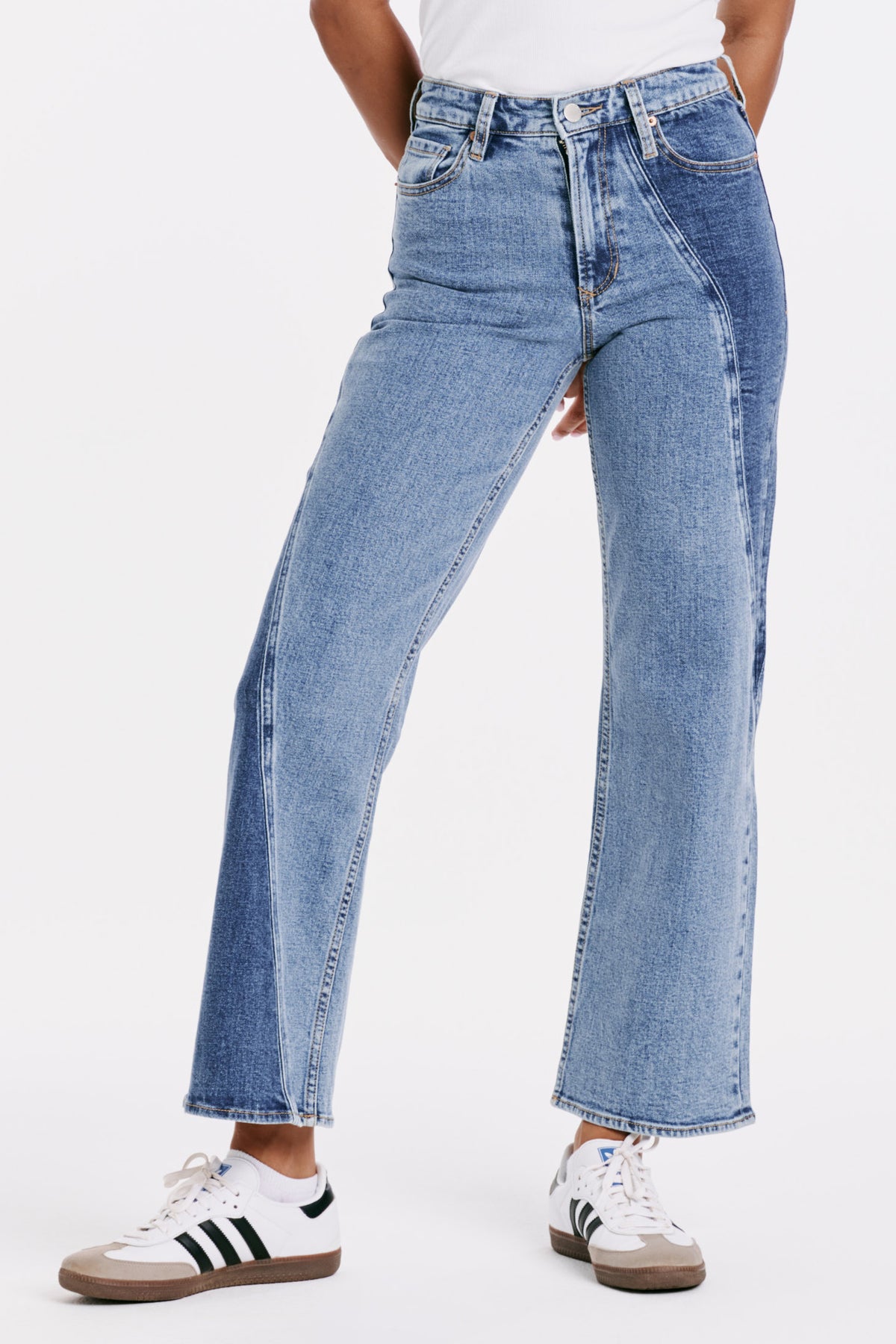 Holly High Rise Straight Jean- Limeral